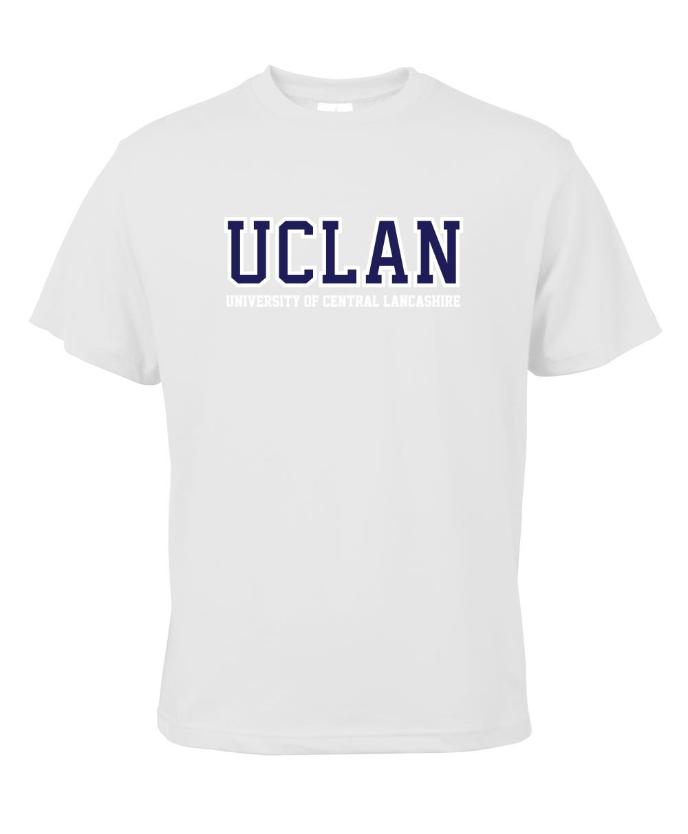 White UCLan Logo Tshirt